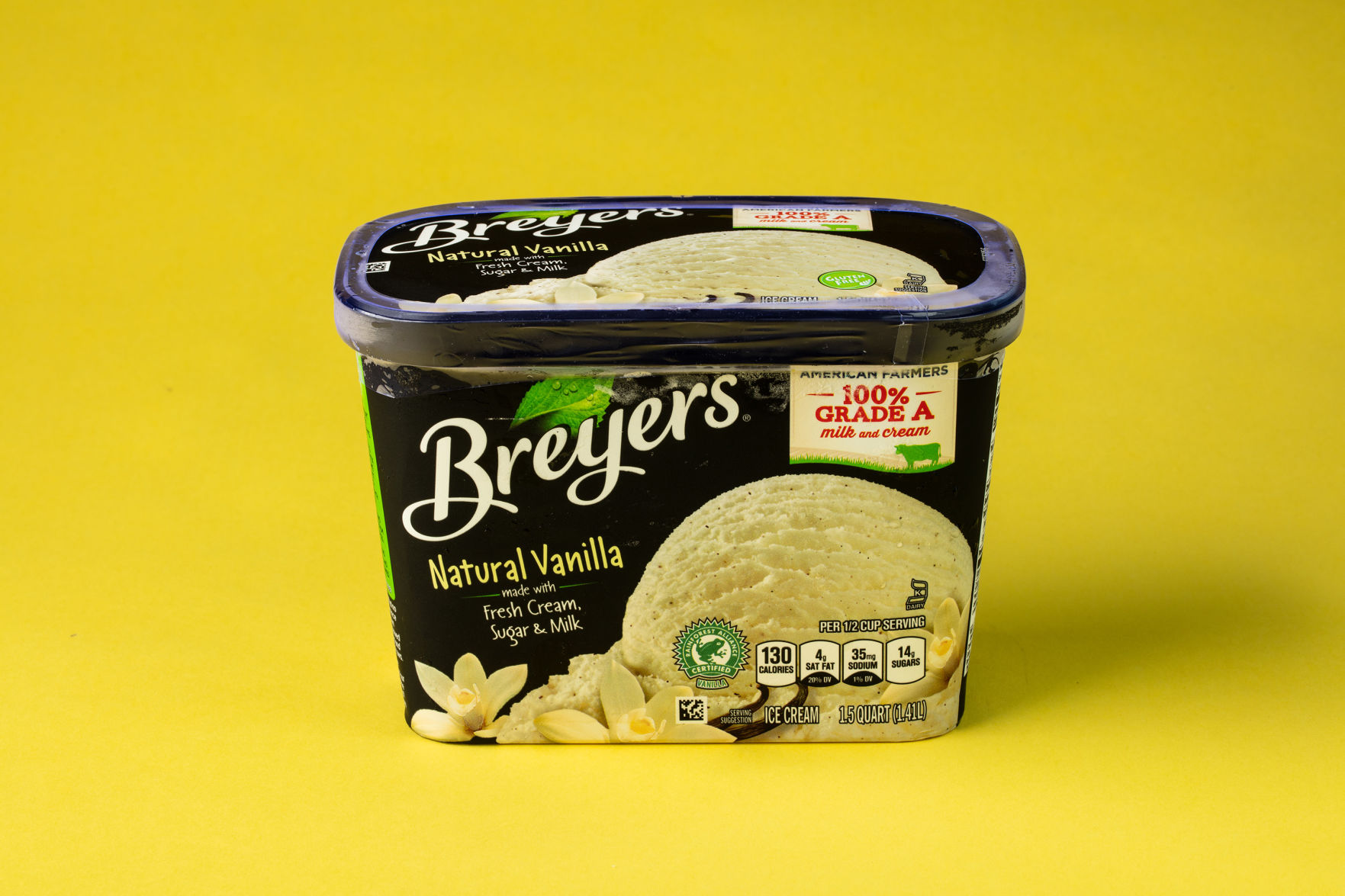 3 (tie). Breyers Natural Vanilla Ice Cream
